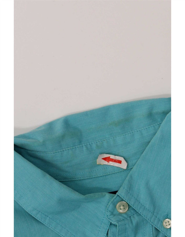 Camicia Chaps da uomo vestibilità regolare XL in cotone blu