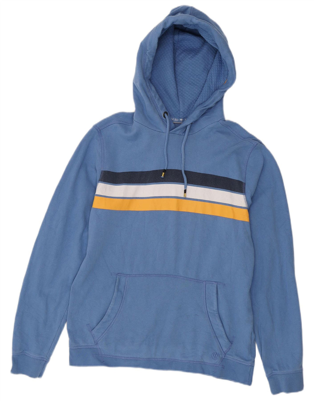 Felpa con cappuccio da uomo Fat Face, piccola, in cotone color block blu