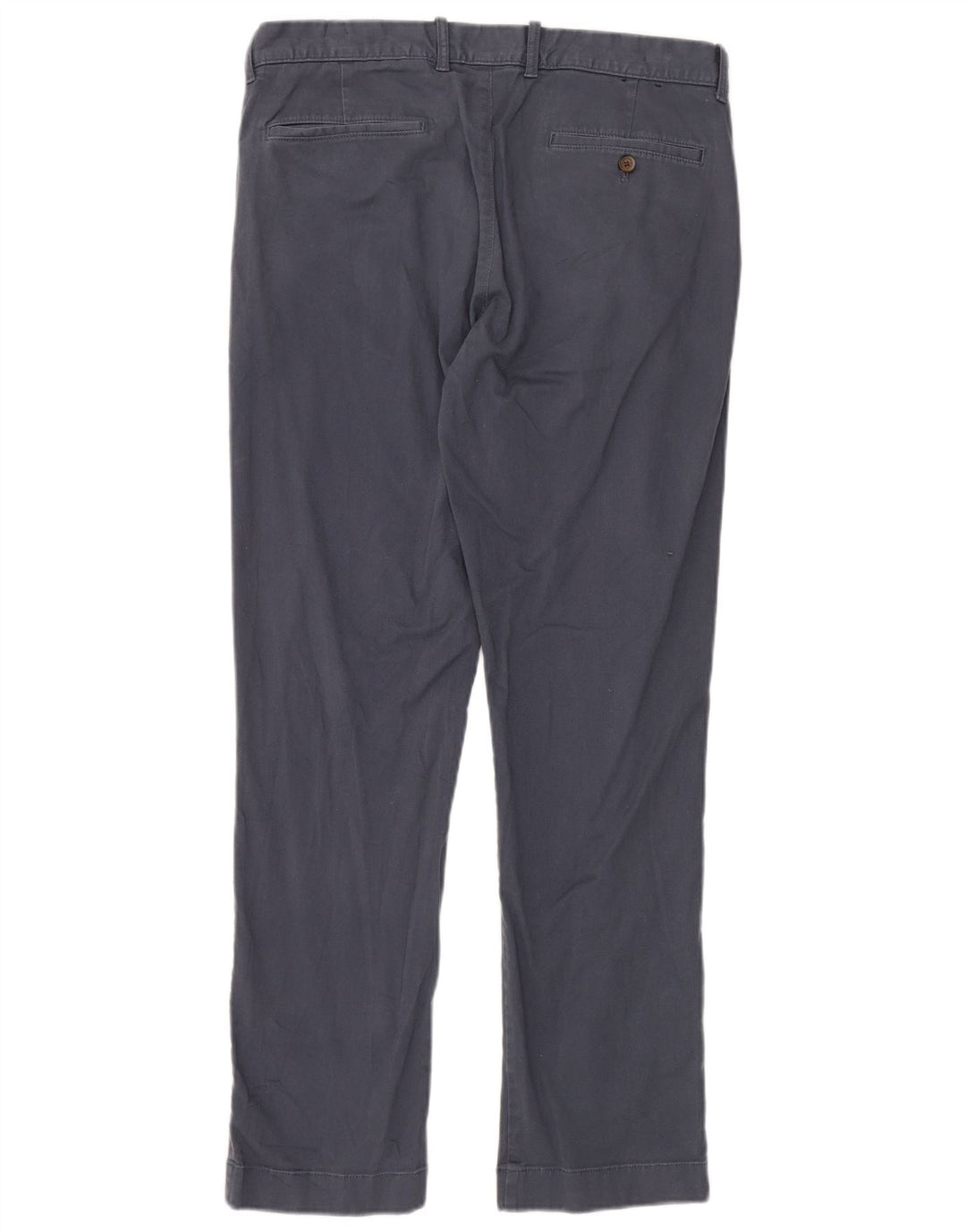 J. CREW Pantaloni chino dritti Flex da uomo W33 L32 cotone blu navy
