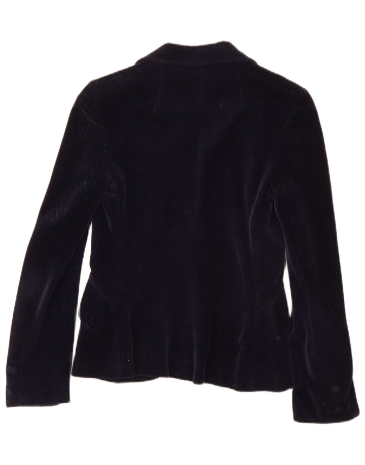 PIERRE D'ALBY Set gonna da donna in 2 pezzi in velluto a coste UK 10 piccolo W24 blu navy