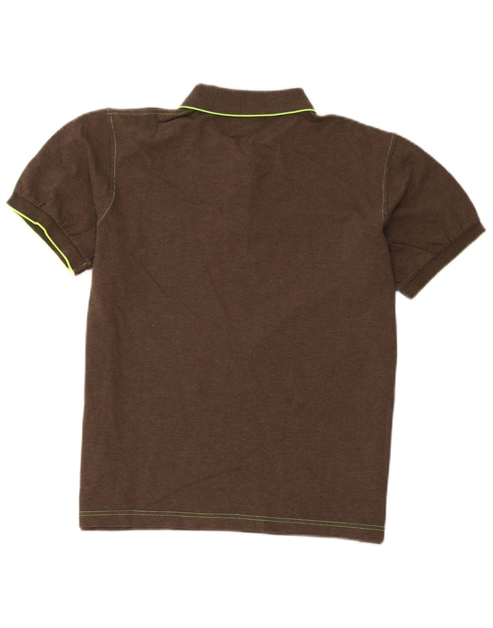 Polo da uomo Sun68 grande in cotone marrone