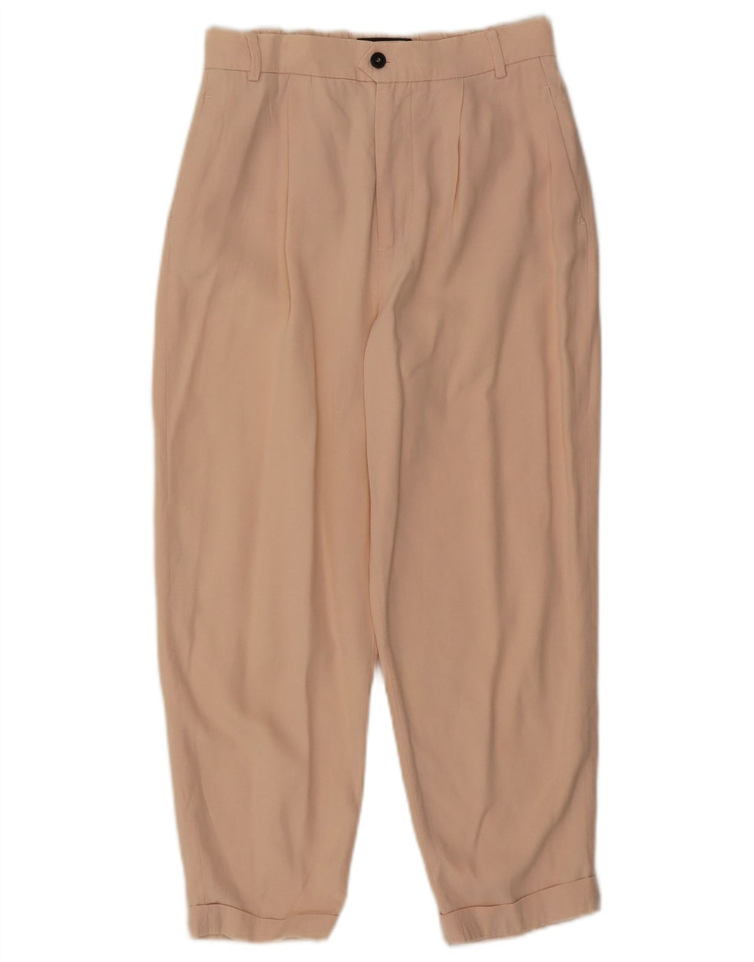 Pantaloni Capri con pegging da donna Zara piccoli W26 L22 Beige