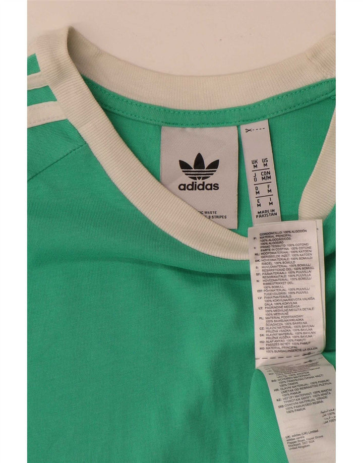 T-shirt da uomo Adidas Top in cotone verde medio