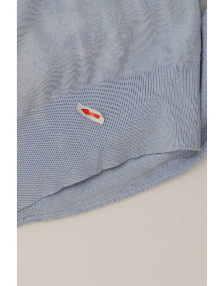 Maglione maglione con scollo a barca da donna Zara UK 16 grande blu