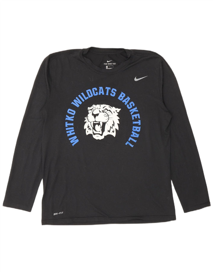 Nike Wildcats Graphic Top da uomo a maniche lunghe grande in poliestere nero