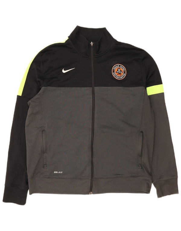 Giacca da tuta Nike Dri Fit da uomo XL in poliestere color block grigio