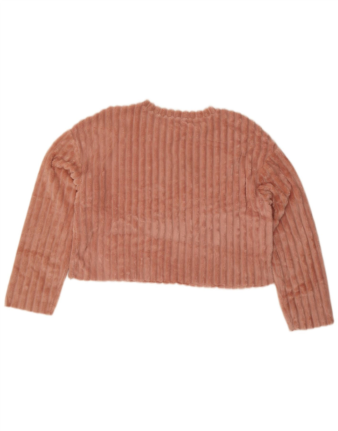 Top corto in camicetta oversize in velluto da donna Zara UK 10 piccolo poliestere rosa