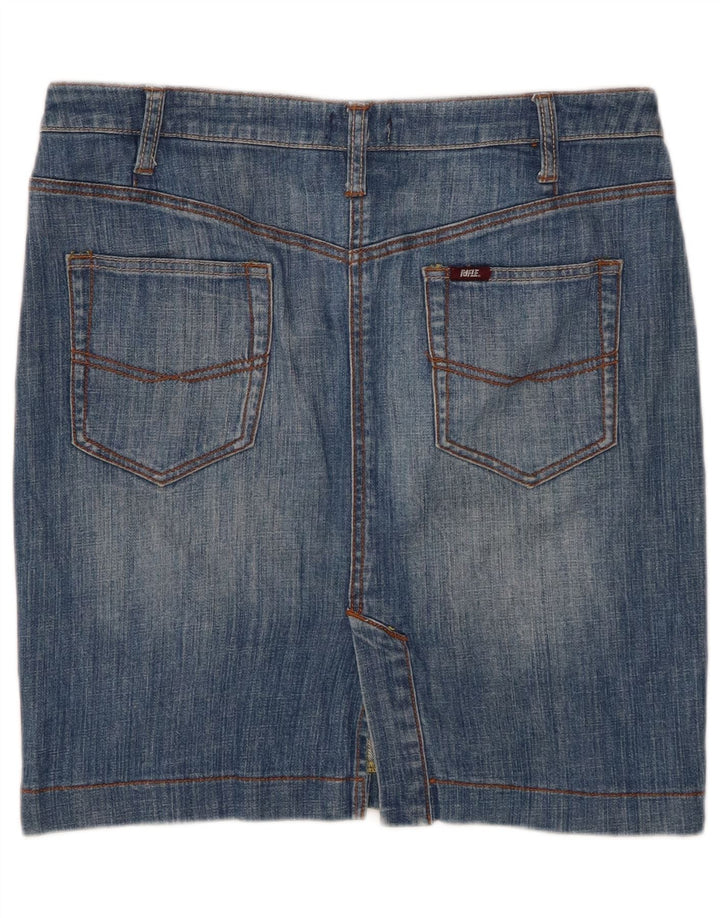 RIFLE Minigonna in denim da donna W29 in cotone blu medio