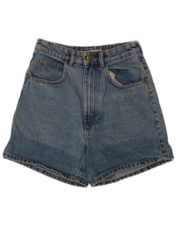 Pantaloncini di jeans a vita alta Trafaluc da donna Zara EU 34 2XS W24 Blu