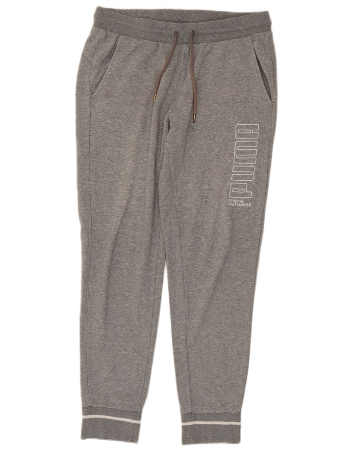 Pantaloni da tuta con grafica PUMA da uomo Joggers grigio medio chiazzato