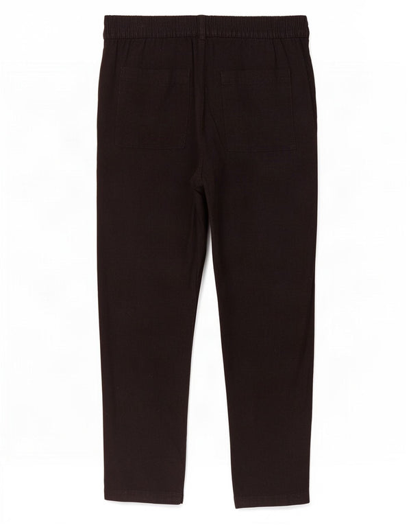 Pantaloni chino affusolati da donna Marks & Spencer UK 12 medi W32 L28 neri