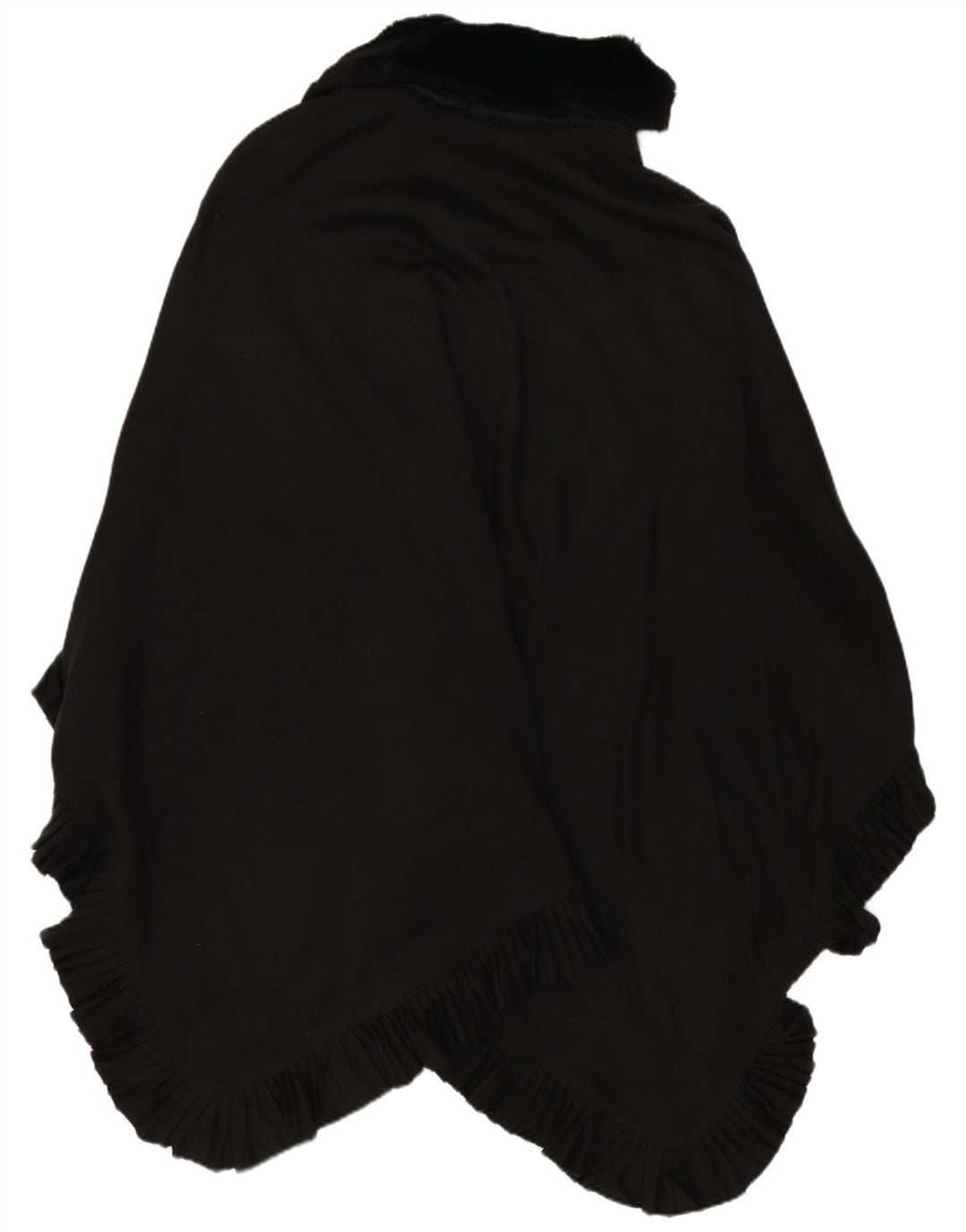 Cappotto poncho vintage da donna, taglia unica, nero