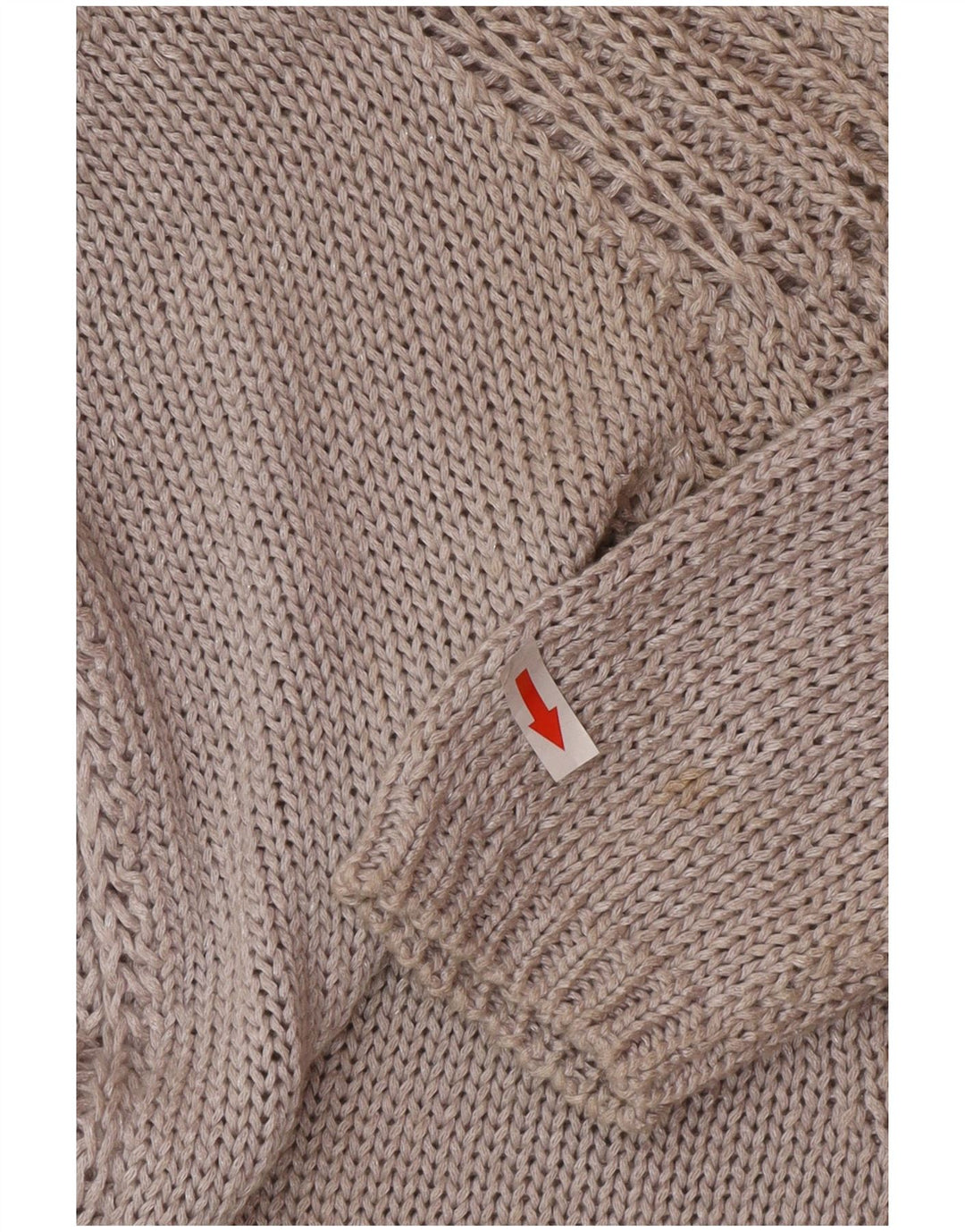 Maglione con scollo a V da donna Zara UK 14 Grigio medio