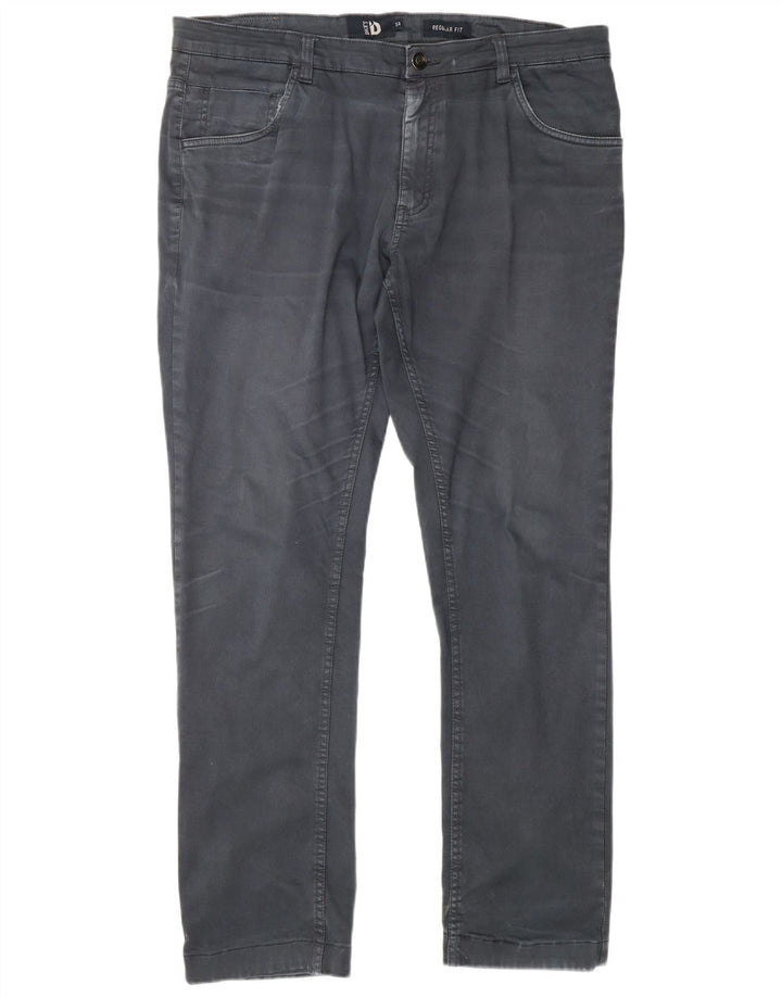 Pantaloni casual vestibilità regolare da uomo di Dack IT 54 2XL W38 L31 Cotone grigio