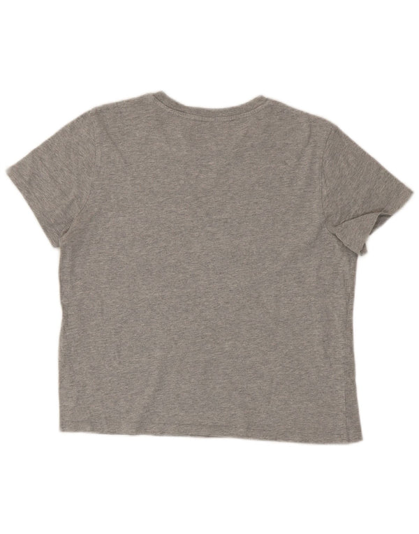 T-shirt grafica corta da donna Levi's UK 10 piccola in cotone grigio