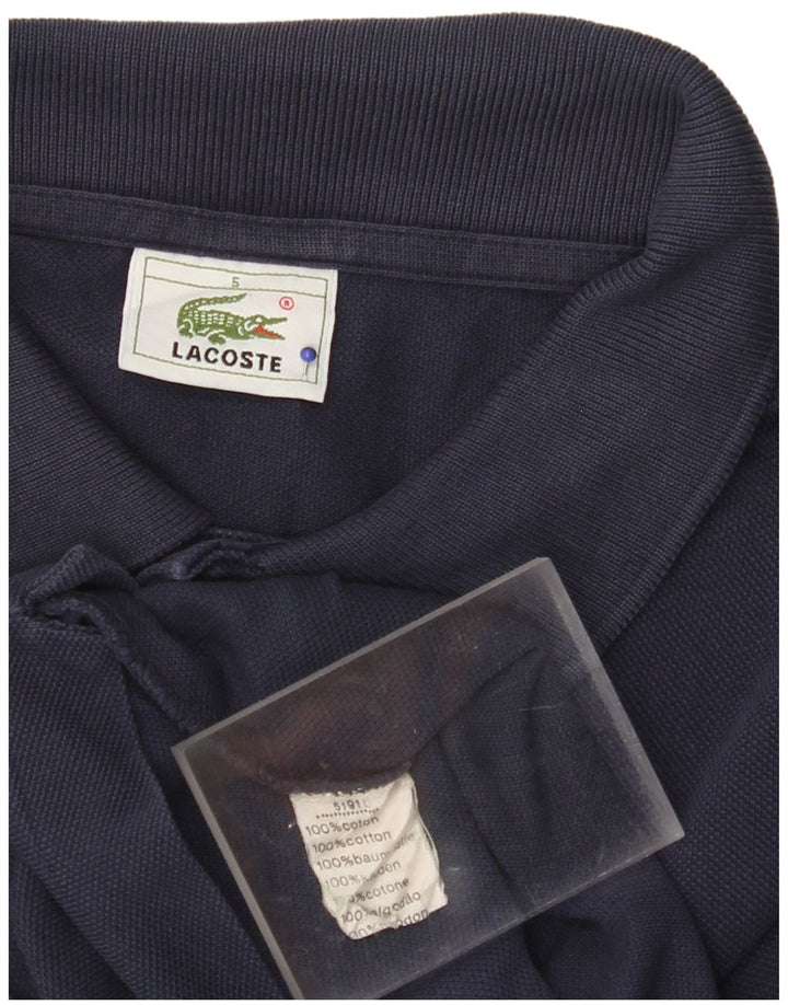 Polo da uomo LACOSTE taglia 5 grande in cotone blu navy