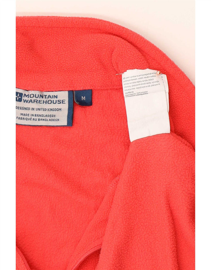 Maglione in pile da donna con collo e zip Mountain Warehouse UK 14 Poliestere rosso medio