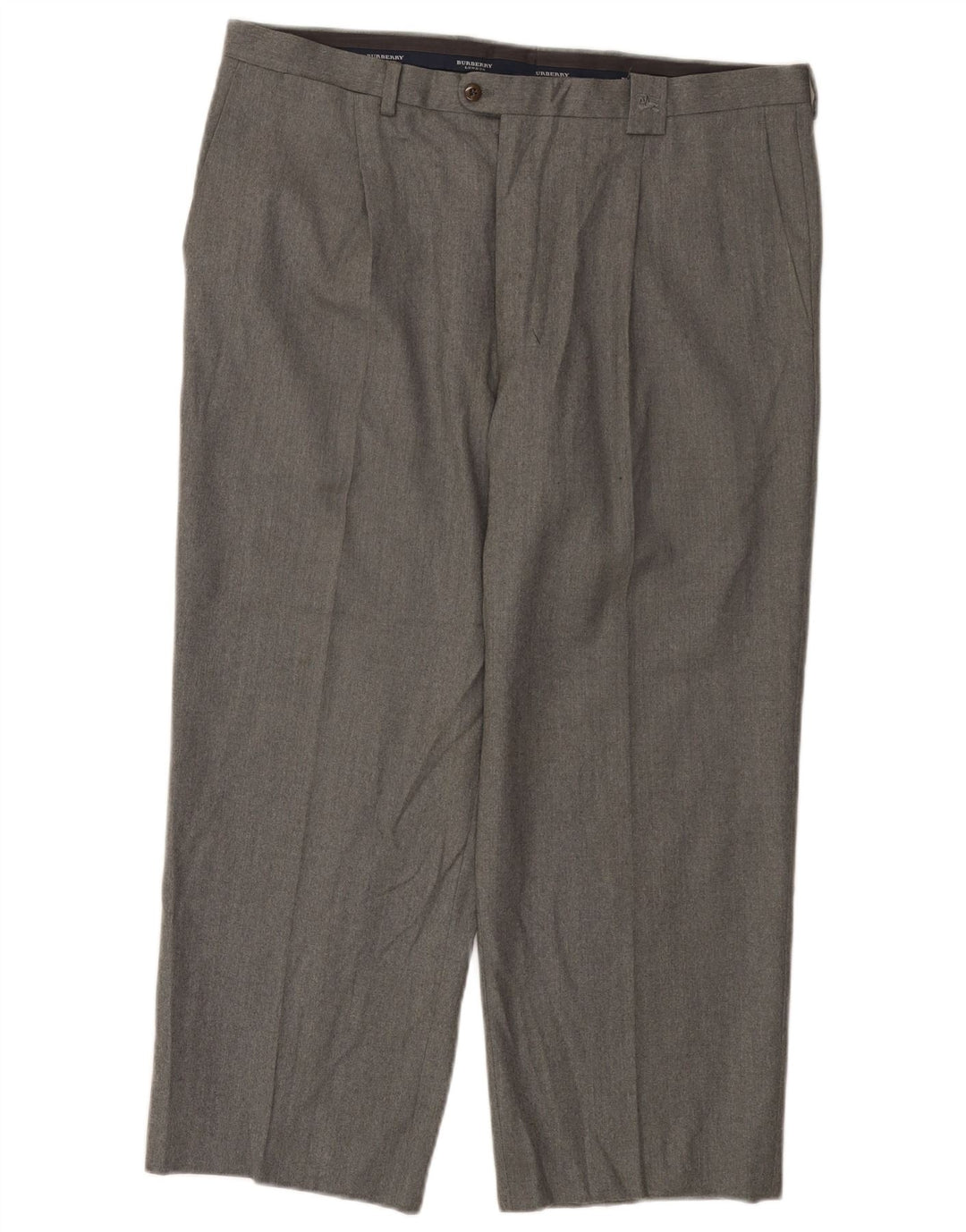 Pantaloni da abito con pegging da uomo Burberry IT 48 Medium W36 L25 Lana vergine grigia