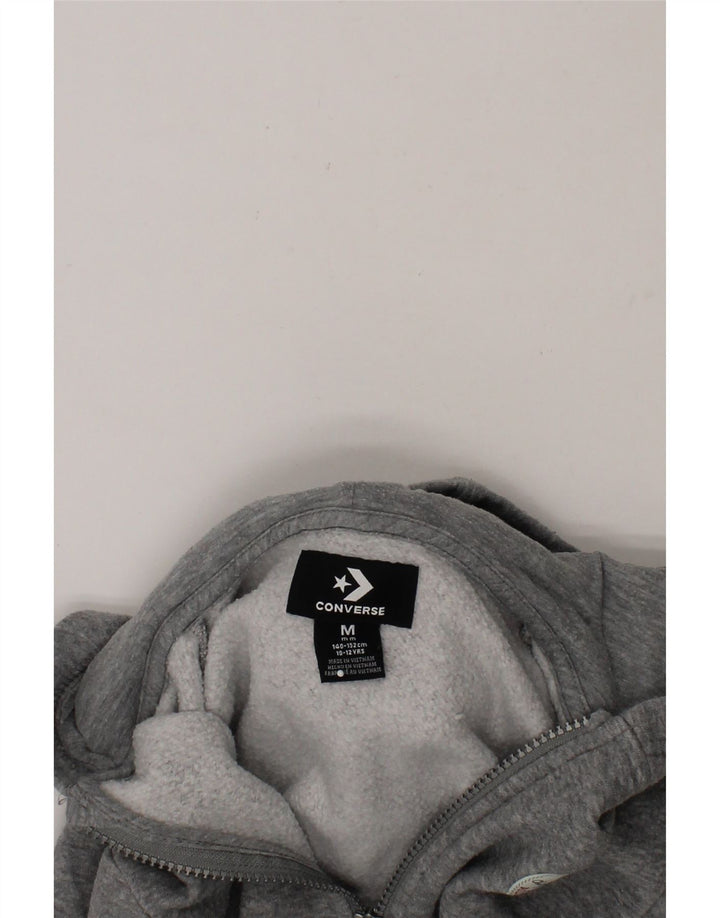 CONVERSE Boys Chuck Taylor Zip Hoodie Sweater 10-11 Years Medium Grey Vintage Converse and Second-Hand Converse from Messina Hembry 