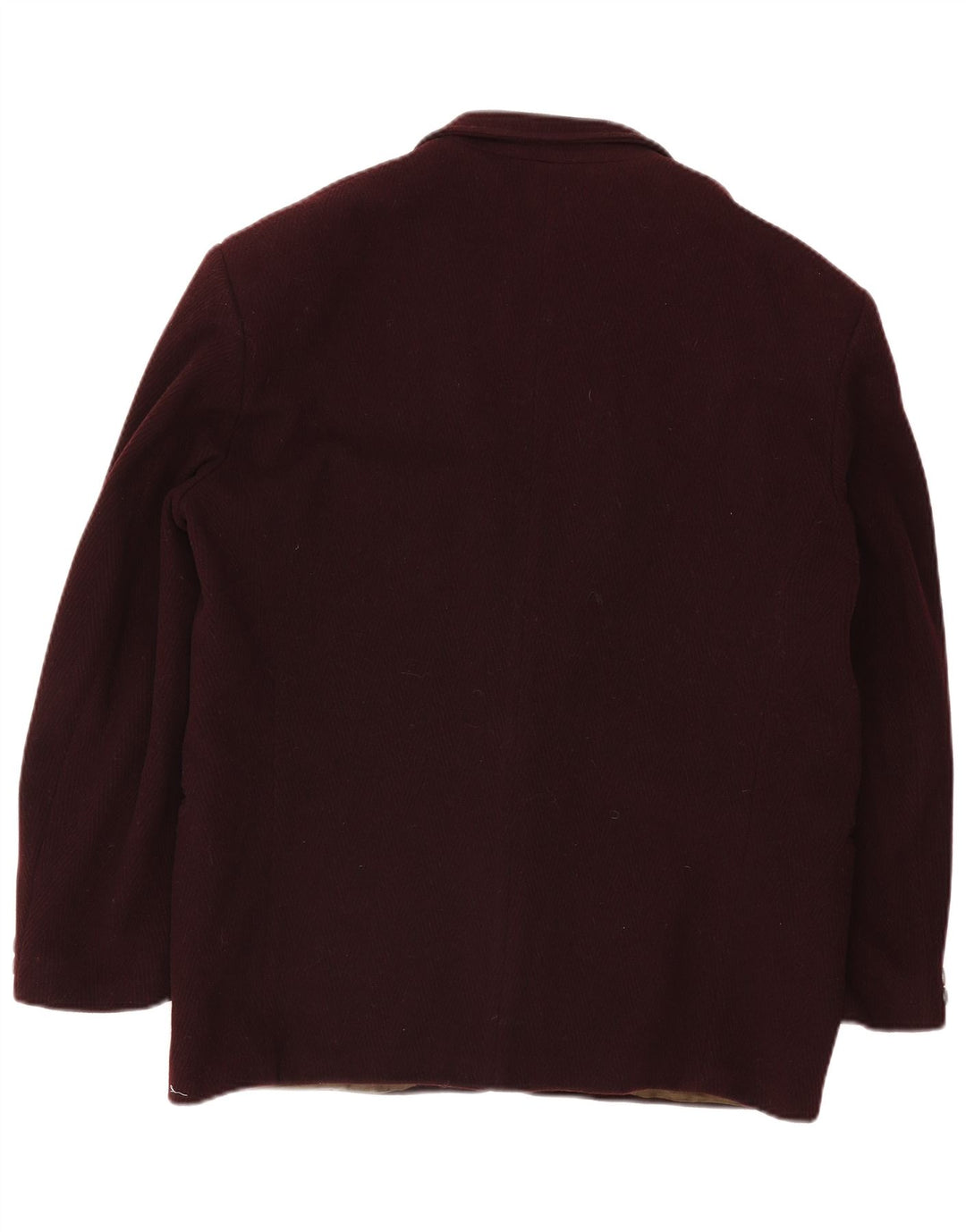 Giacca blazer da uomo a 2 bottoni Wampum UK 42 XL lana bordeaux