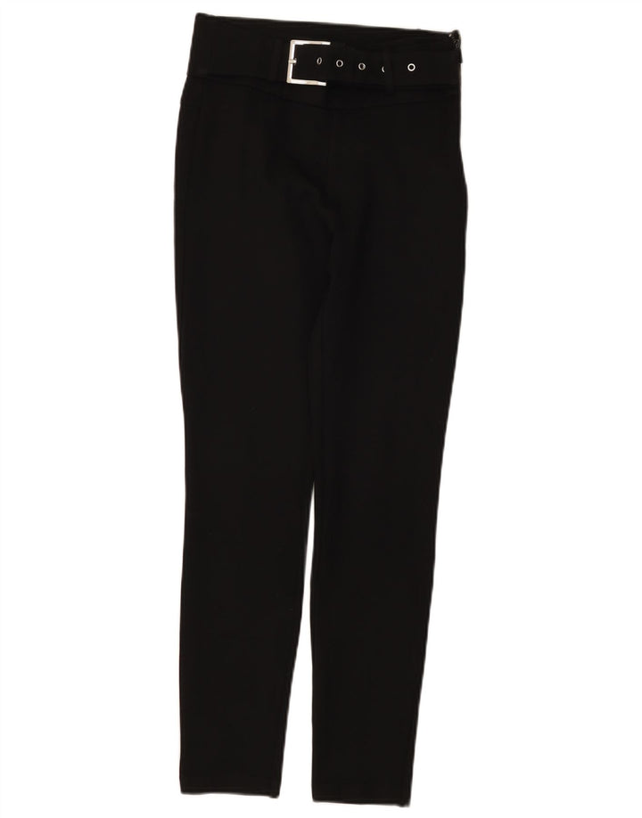Pantaloni chino slim da donna ZARA piccoli W26 L27 neri