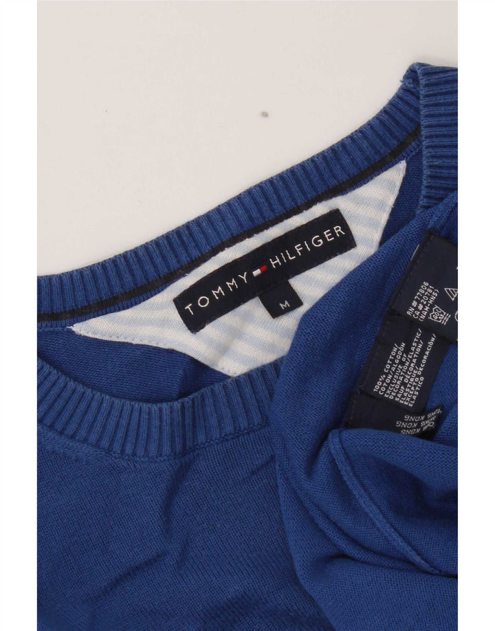 Maglione maglione girocollo da uomo vestibilità regolare Tommy Hilfiger cotone blu medio
