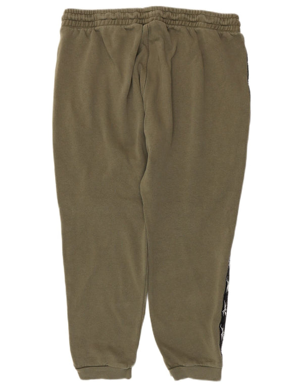 Pantaloni da tuta con grafica Reebok da uomo Joggers XL Khaki Colourblock Cotton