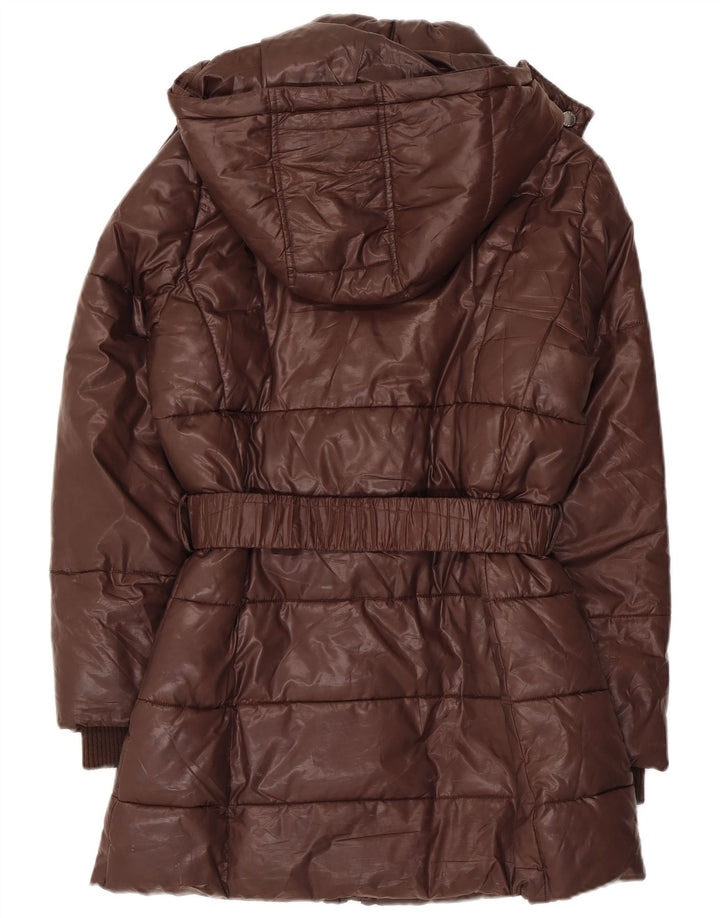 Cappotto imbottito con cappuccio da donna Gaudi IT 42 Poliestere marrone medio