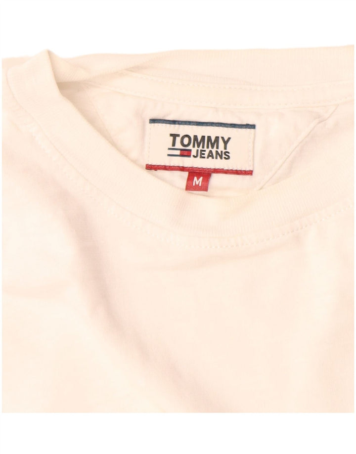 Tommy Hilfiger Uomo Graphic Top Manica Lunga Bianco Medio
