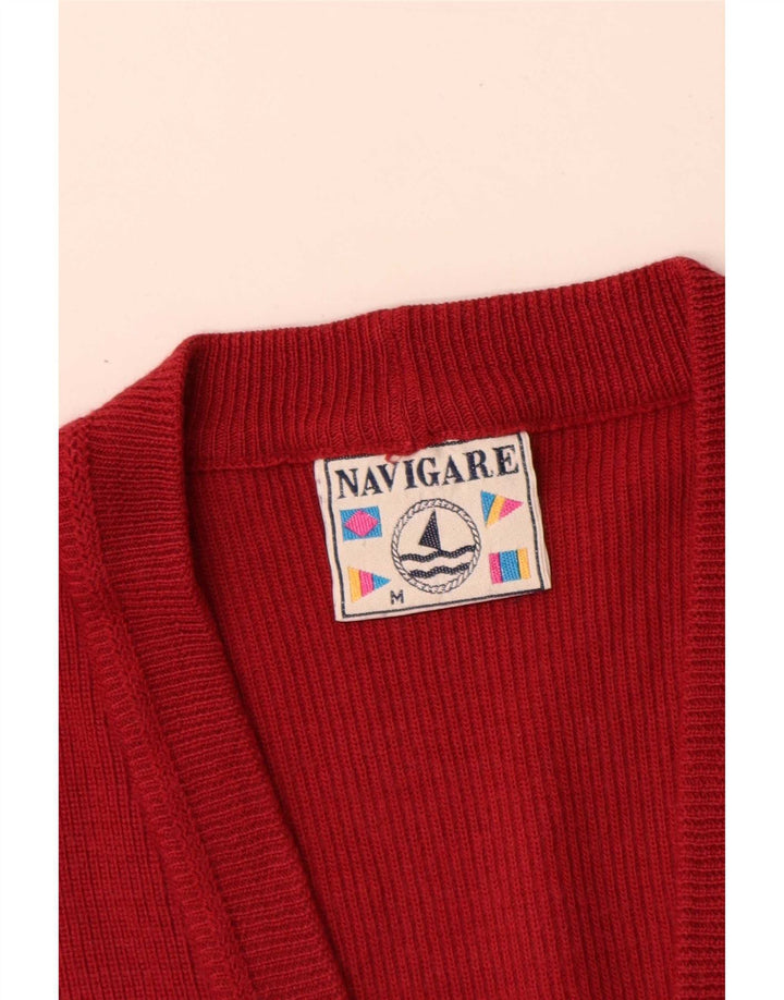 Maglione cardigan da uomo Navigare rosso medio
