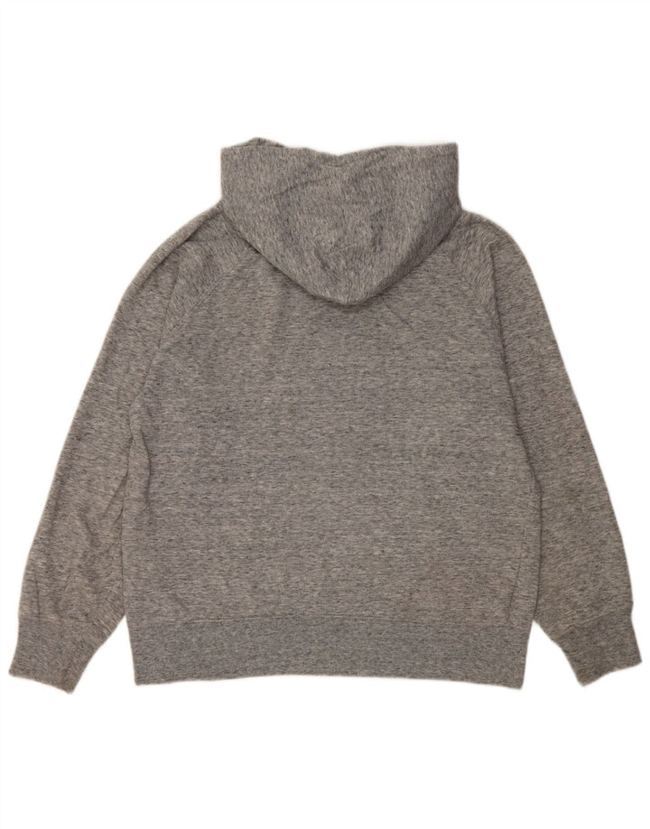 Maglione con cappuccio oversize grafico da donna Levi's UK 10 piccolo grigio chiazzato