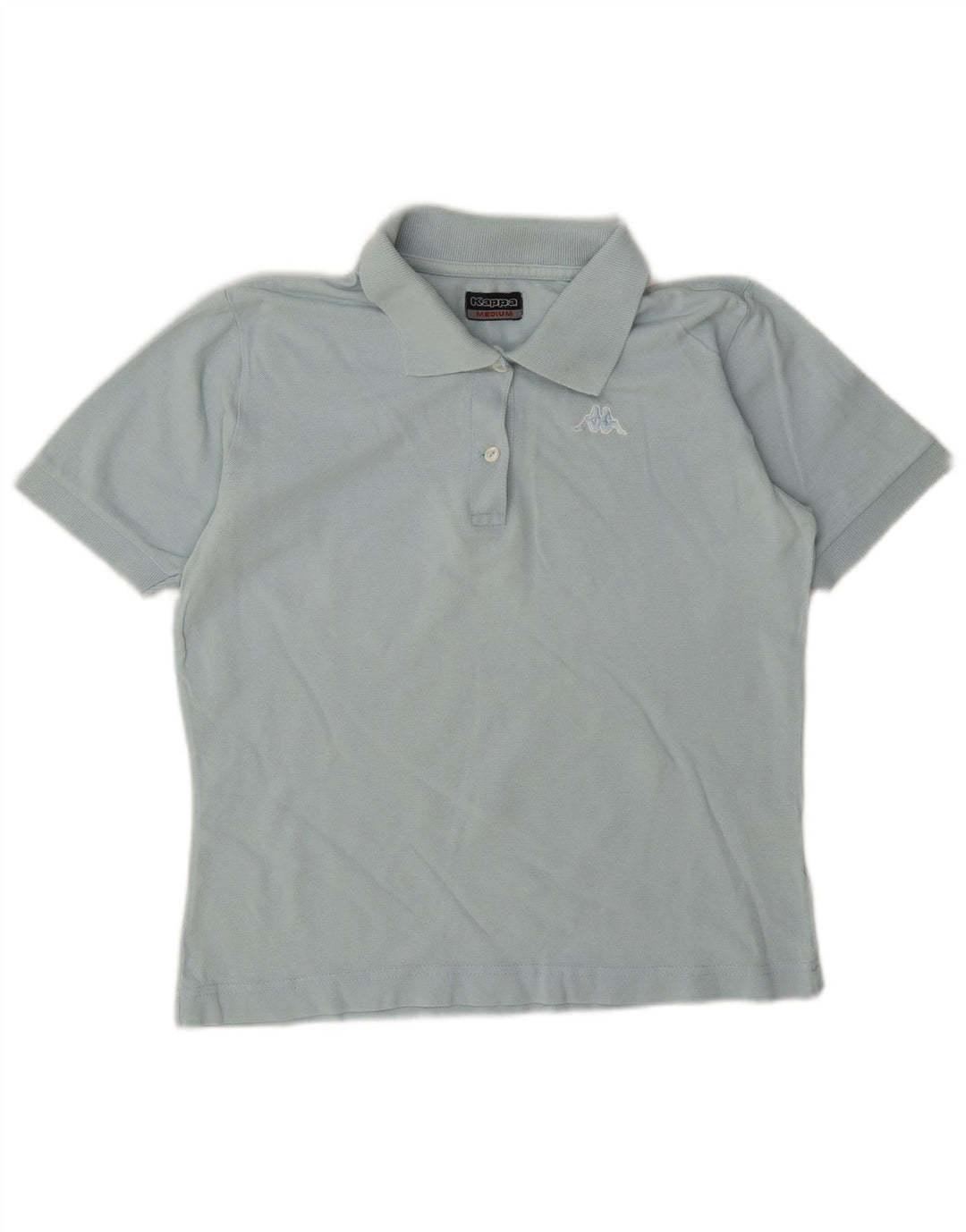 Polo Kappa da donna UK 12 blu medio in cotone