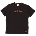 T-shirt grafica da uomo ADIDAS Top grande in cotone nero