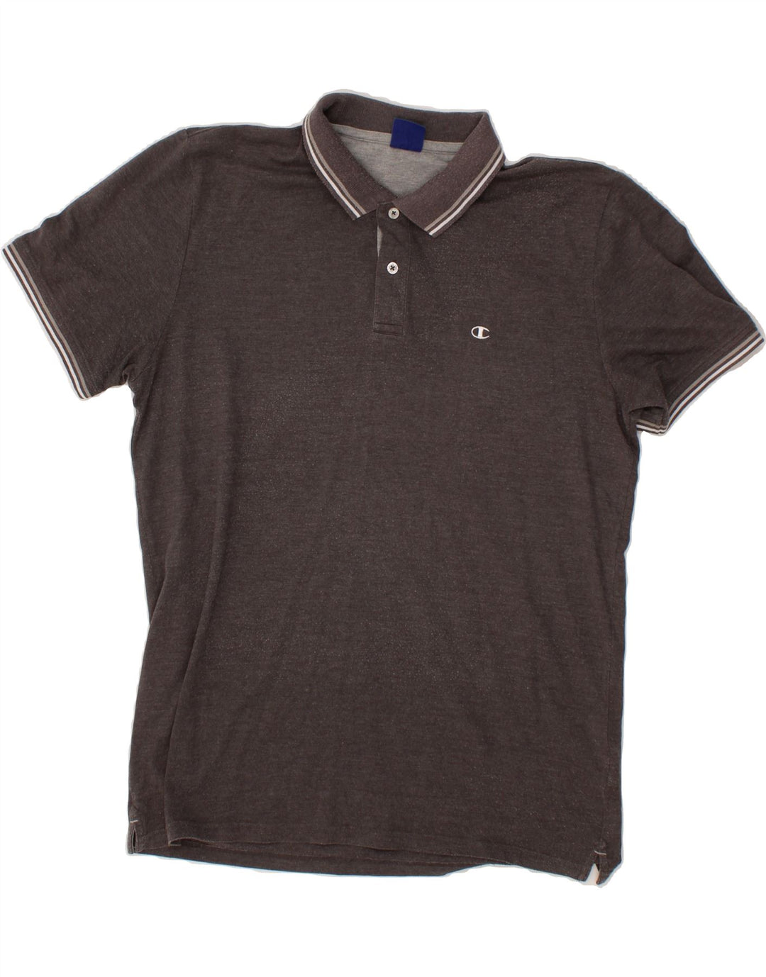 CHAMPION Mens Polo Shirt XL Grey Cotton Vintage Champion and Second-Hand Champion from Messina Hembry 
