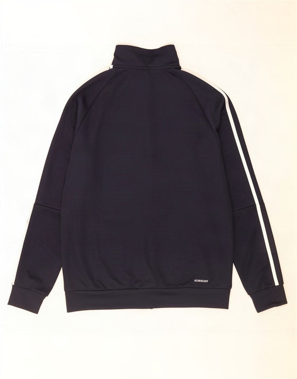 Giacca da tuta Adidas Aeroready da ragazzo 13-14 anni in poliestere blu navy