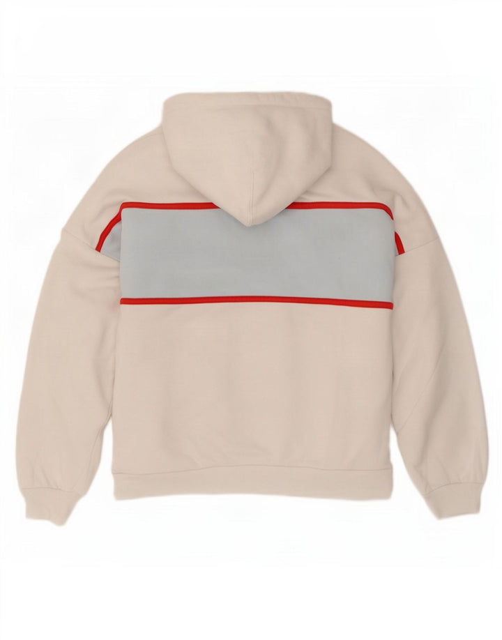 Maglione con cappuccio oversize grafico da donna Levi's UK 10 Small White Colourblock
