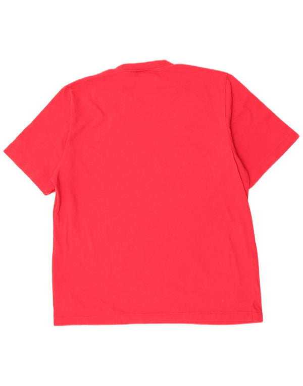 T-shirt grafica da uomo Adidas Top XL in cotone rosa