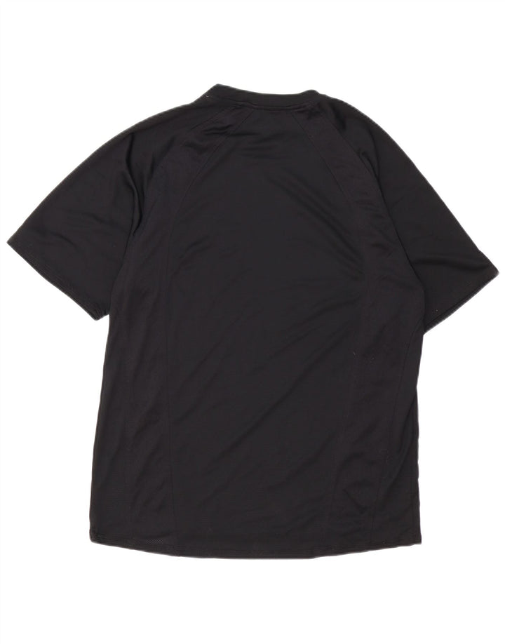 T-shirt da uomo RUSSELL ATHLETIC Top medio nero in poliestere