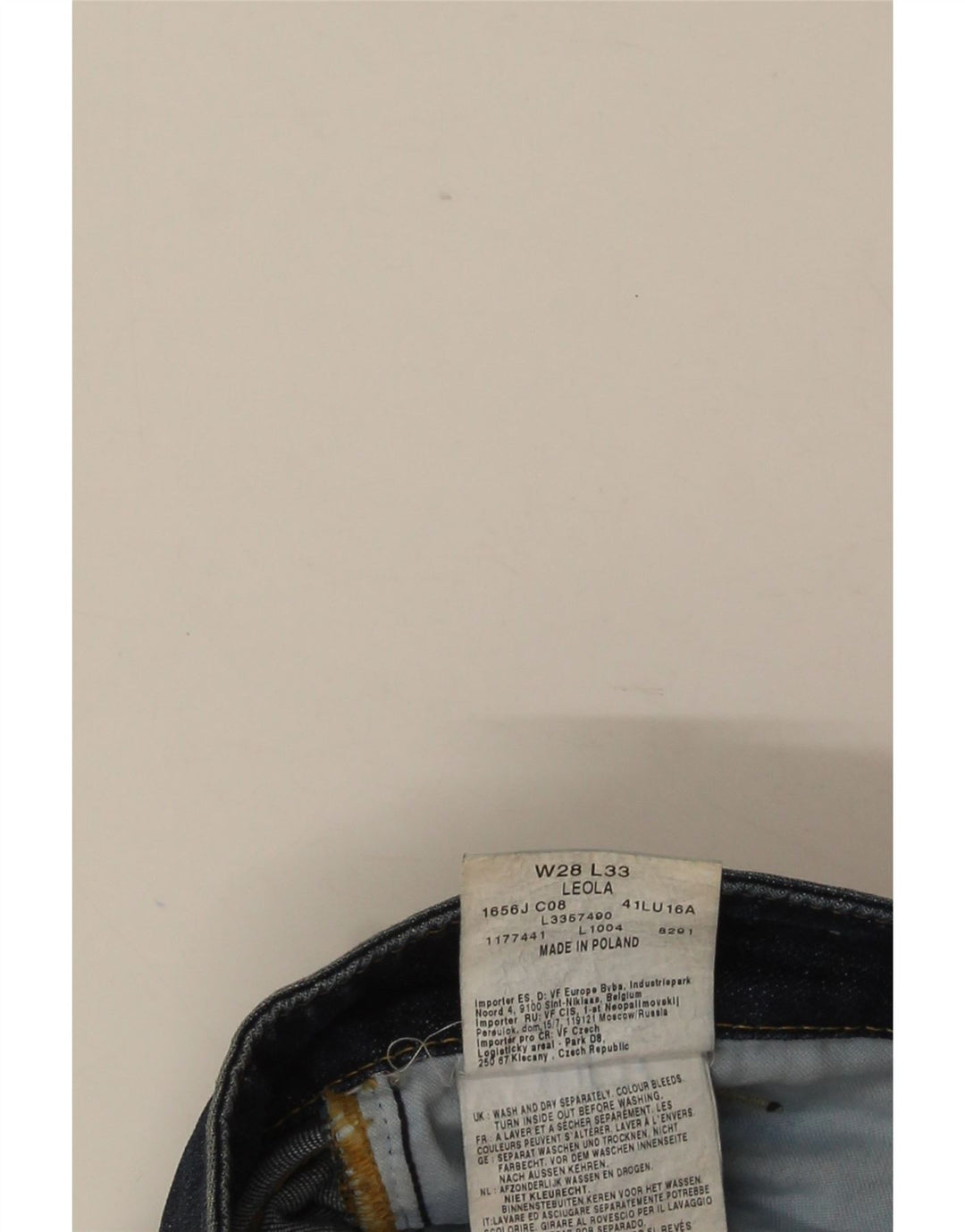 Jeans Lee Bootcut da donna Leola W28 L32 cotone blu navy