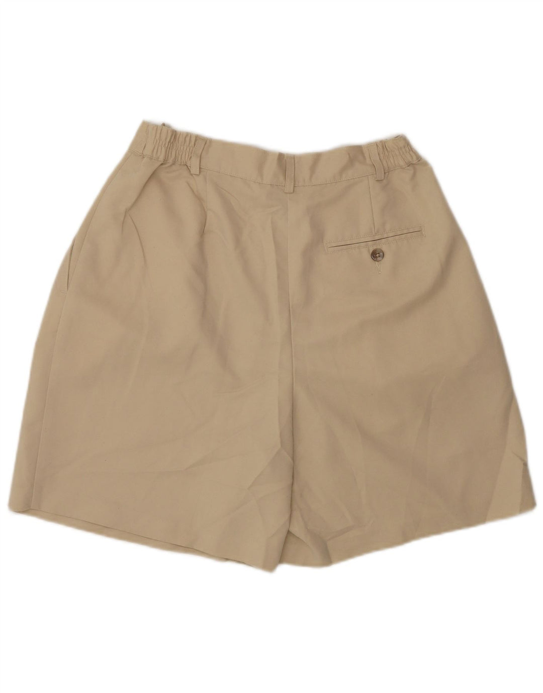 Pantaloncini chino con pegging da donna IZOD US 6 medi W28 poliestere beige