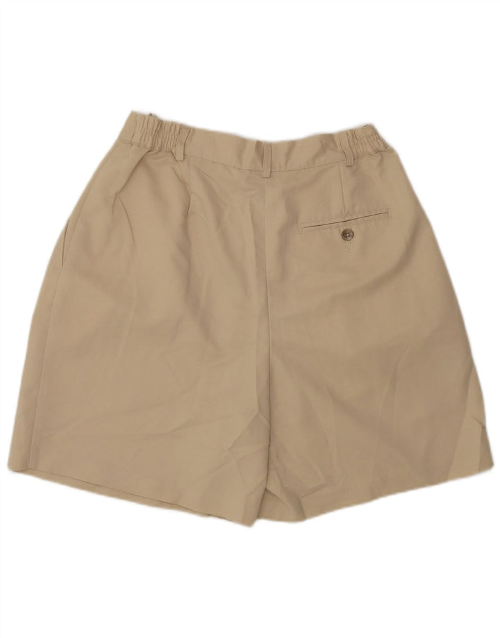 Pantaloncini chino con pegging da donna IZOD US 6 medi W28 poliestere beige