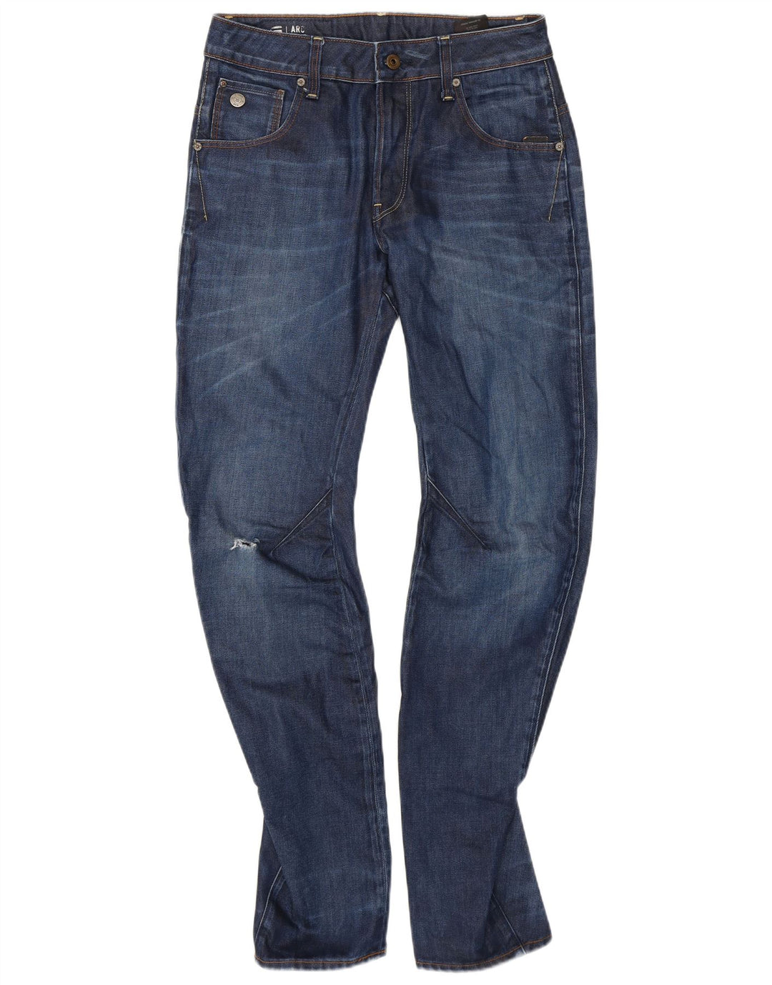 Jeans slim G-Star da uomo 3D Arc effetto invecchiato W28 L32 cotone blu