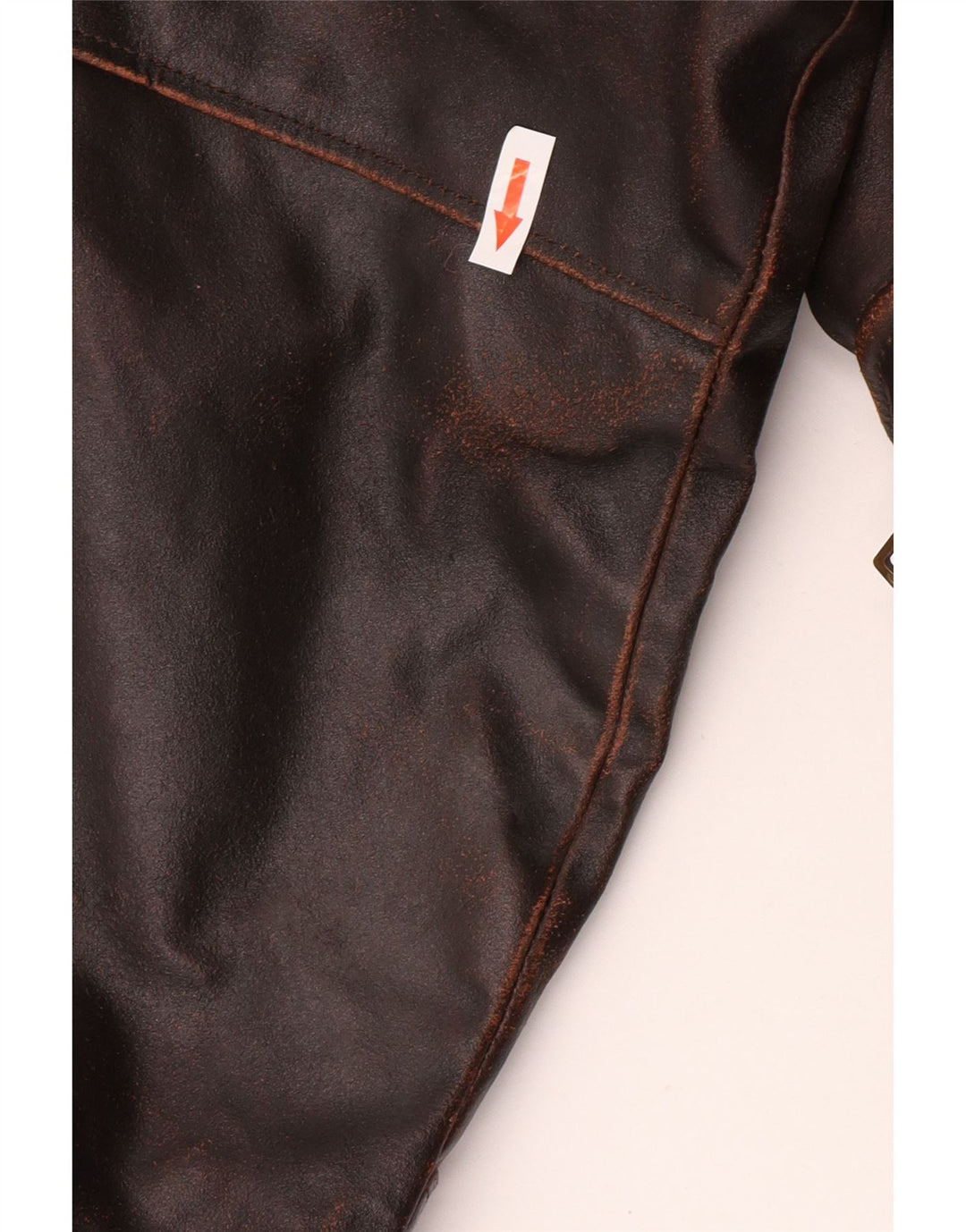 Giacca in pelle da uomo Dallas UK 42 XL in pelle marrone