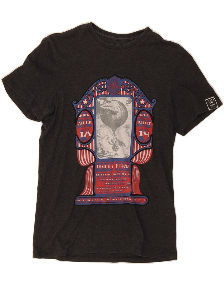 LEVI'S Mens Slim Fit Graphic T-Shirt Top Small Grey Cotton Vintage Levi's and Second-Hand Levi's from Messina Hembry 