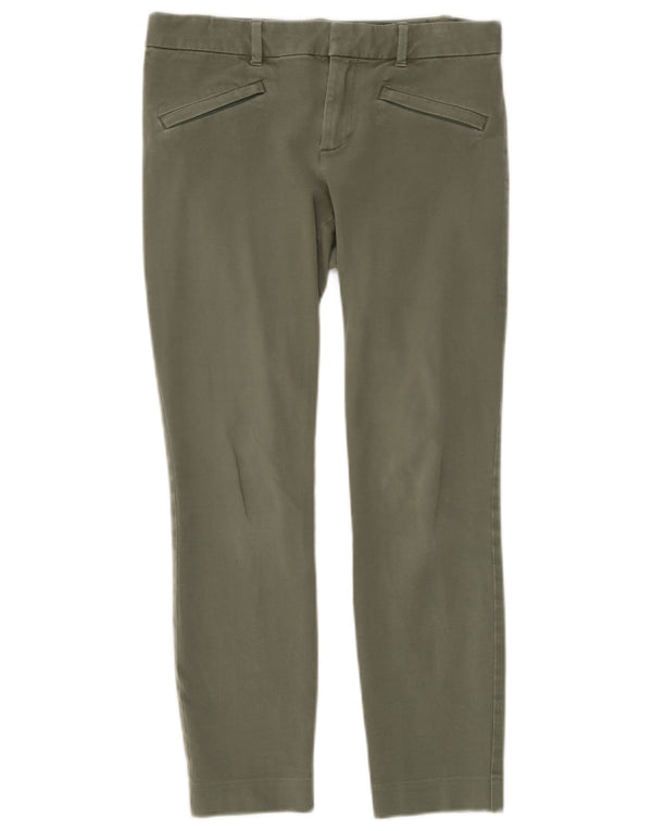 Pantaloni casual slim da donna Gap UK 4 XS W30 L26 Cotone verde