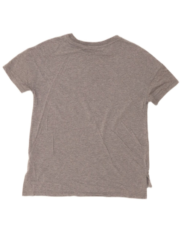 T-shirt da donna Nike Top UK 14 grigio medio chiazzato modal