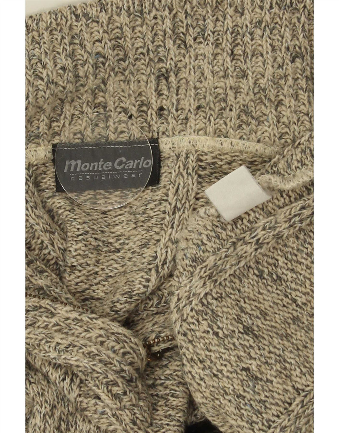 Maglione da uomo Monte Carlo con zip e collo IT 52 Large Grey Argyle/Diamond