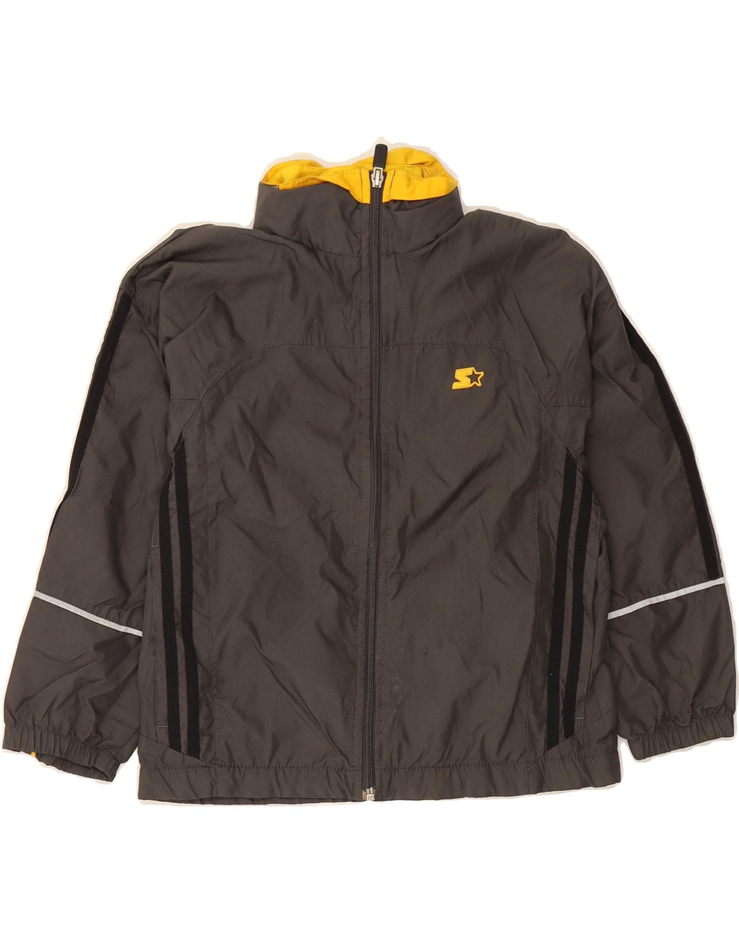 STARTER Boys Tracksuit Top Jacket 6-7 Years Small  Grey Polyester Vintage Starter and Second-Hand Starter from Messina Hembry 