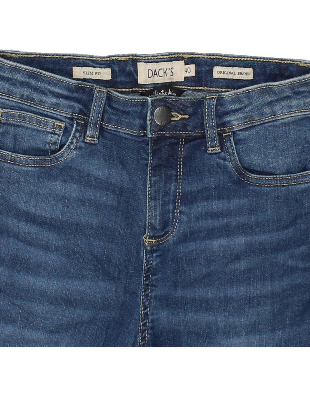 DACK'S Womens Slim Fit Cropped Jeans EU 40 Medium W28 L25  Blue Vintage Dack's and Second-Hand Dack's from Messina Hembry 