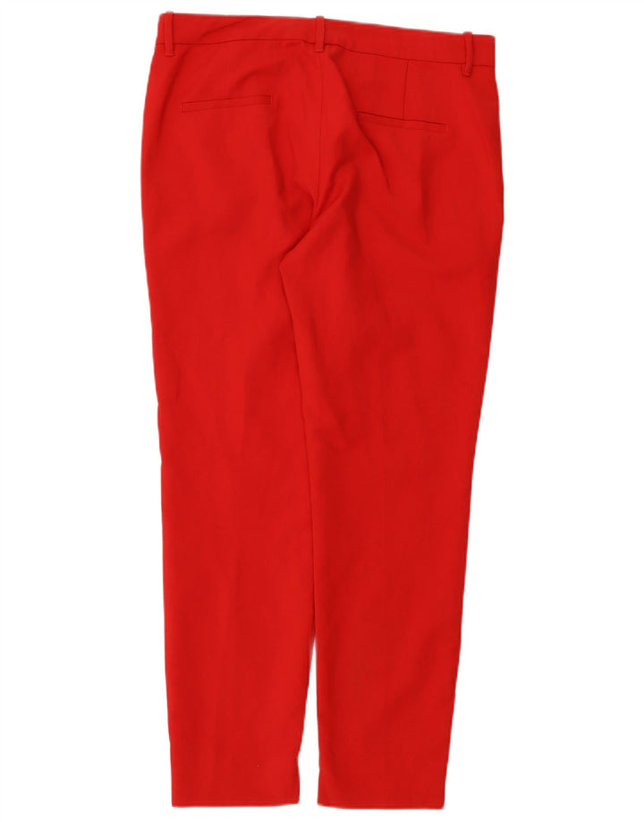 Pantaloni chino slim da donna Zara EU 38 piccoli W28 L28 rossi